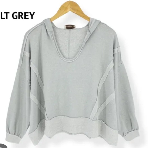 Zenana Outfitters New In Poly Tan Hoodie Sweatshirt Size L/XL PTP 33 - Picture 2 of 6